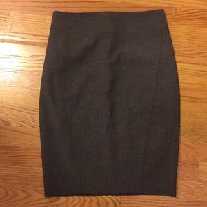 Gray Loft Pencil Skirt
